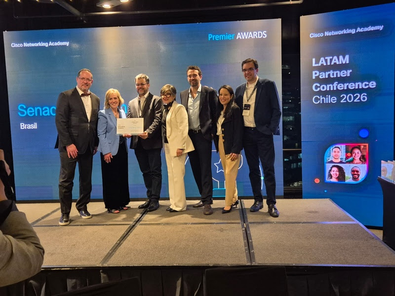 Senac e Brasil no ranking de mais premiados pela Cisco